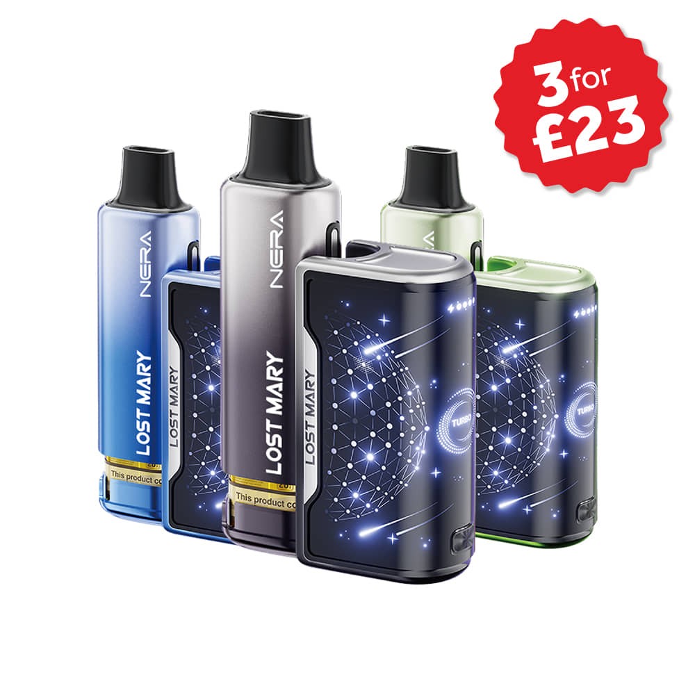 Lost Mary Nera 15K Refillable Pod Kit – Totally Wicked Isle of Man